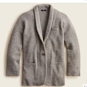 NWT - J. Crew - Women’s Cocoon sweater blazer in graphite gray - sweater coat